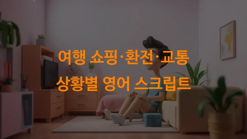 여행 쇼핑·환전·교통 상황별 영어 스크립트